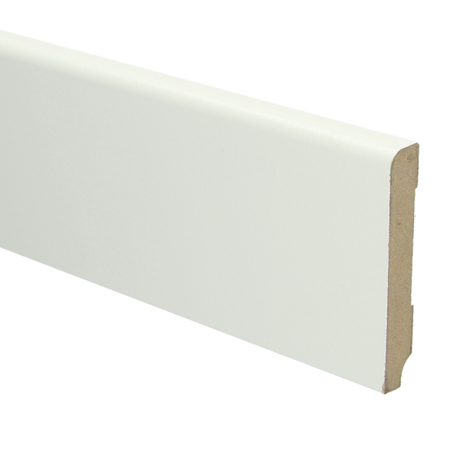 MDF Koloniale plint 90x15 wit voorgelakt RAL 9010 2,4 M