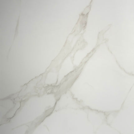 PVC wandpaneel matt marmerlook wit met grijze ader – 2600 x 1220 x 3 mm