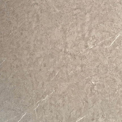 PVC wandpaneel matt marmerlook grijs taupe met witte ader – 2600 x 1220 x 3 mm