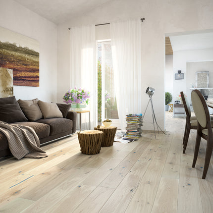 Pays | LARRUN | Parquet multicouche en chêne | 14mm | 2200 x 180 mm | Couche supérieure de 3 mm